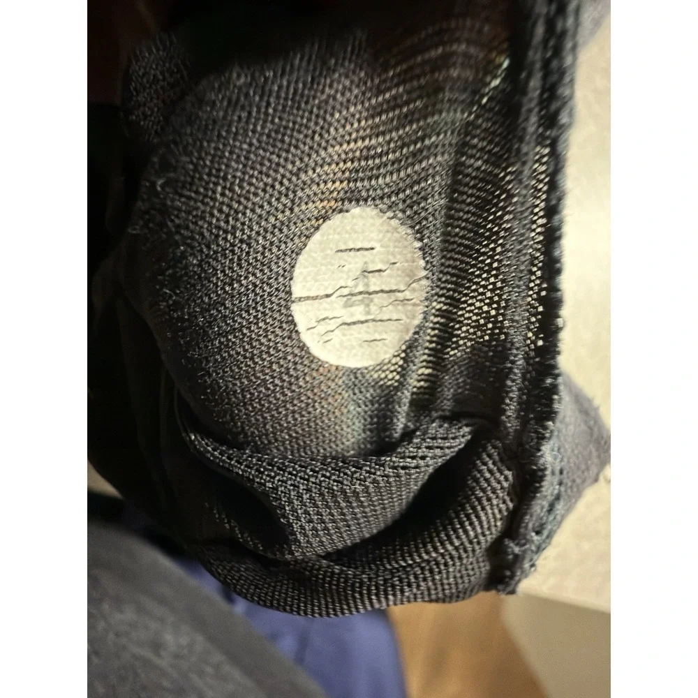 Lululemon Athletica Women Tank Top Built in Bra Gray‎ Black Ruched Size 4